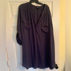 Grey tunic top, size 4